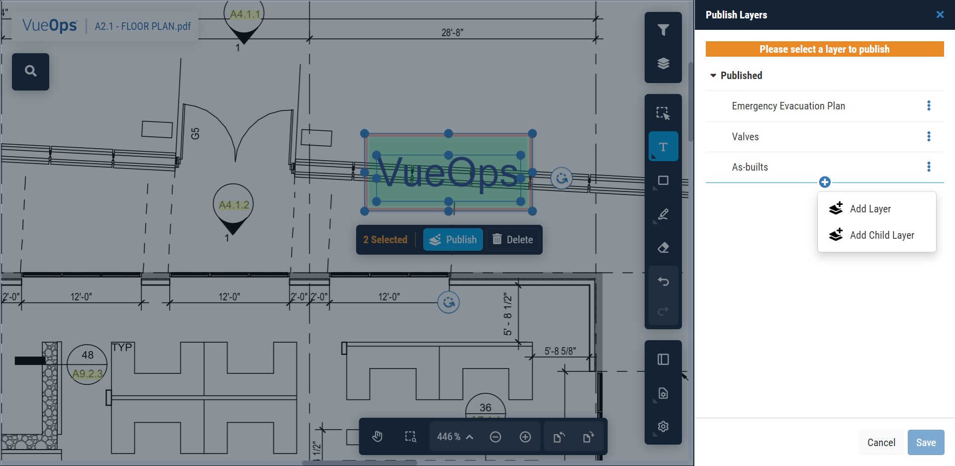 New in VueOps: Save And Share PDF Markups with Your Team